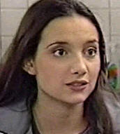 Leila as Teresa in the cafe Albert Square