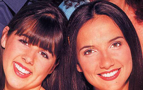 Leila with her 'screen sister' Carly Hillman